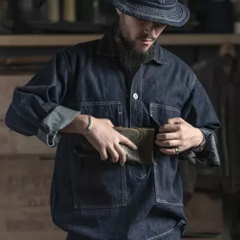 Бронсон Repro CCC джемпер 1935 армия США усталость Unifrom 10oz джинсовая куртка Рабочая одежда