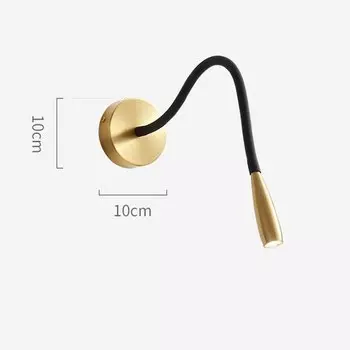 Бронзовая настенная лампа LZPZ RUI