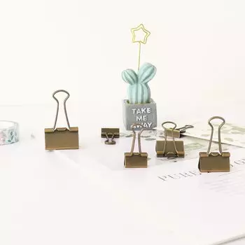 Бронзовые зажимы для бумаги ALLTU