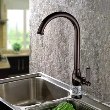 Бронзовый Смеситель для раковины под старину, поворотный смеситель для раковины, винтажный смеситель для раковины, латунный Смеситель для раковины, для горячей и холодной воды