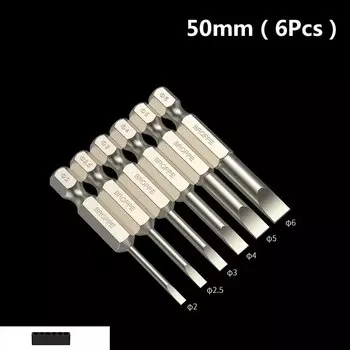 Броппе магнитные биты для отвертки с плоской головкой S2 50/75/100 мм