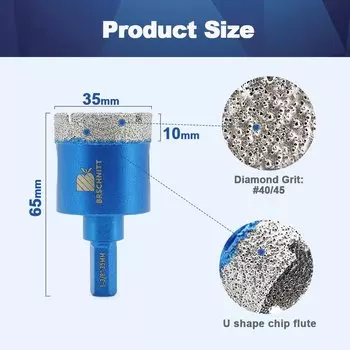 BRSCHNITT Алмазное сверло для плитки 20-35 мм