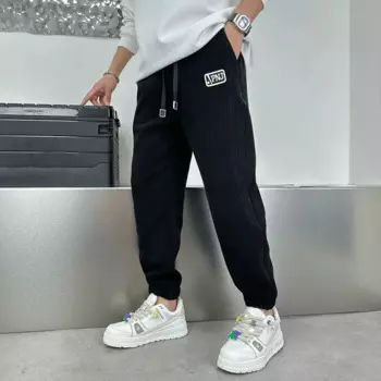 Брюки-Карандаш мужские утепленные, на осень/зиму, 2023