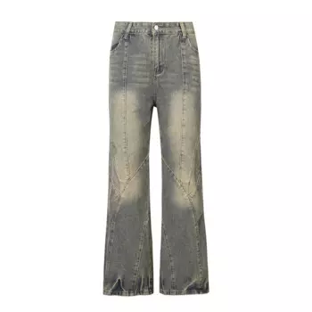 Брюки-карго мужские джинсовые в стиле хип-хоп