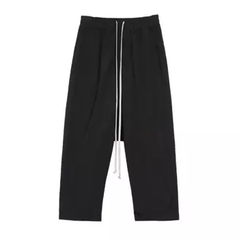 Брюки-карго мужские повседневные, готическая одежда, однотонные спортивные штаны, уличные черные длинные брюки, осень