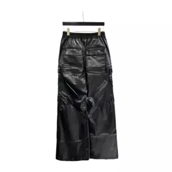 Брюки-карго мужские повседневные, готическая одежда, однотонные спортивные штаны, уличные черные длинные брюки, осень