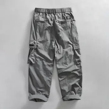 Брюки-карго мужские с эластичным поясом, весна-осень