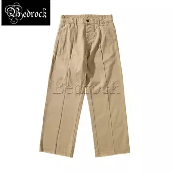 Брюки-карго мужские в елочку, с высокой талией