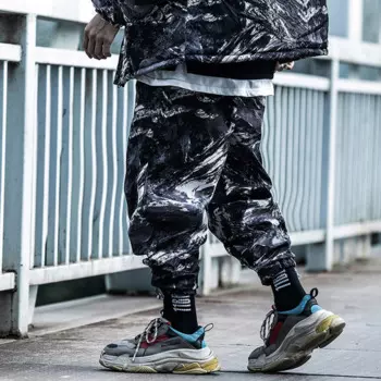 Брюки-карго мужские зимние в стиле Харадзюку, 2022