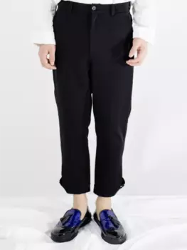 Брюки мужские прямые повседневные, приталенные модные городские штаны-карандаш, 9 баллов, черные, весна-осень