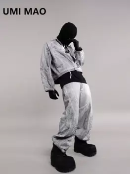 Брюки мужские с 3d-вырезом и принтом, Y2K