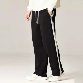 Брюки мужские с широкими штанинами, х/б, 340 г