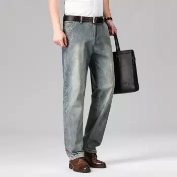 Брюки мужские Стрейчевые из денима, 95% хлопок