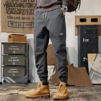 Брюки мужские в стиле хип-хоп, размеры до колена