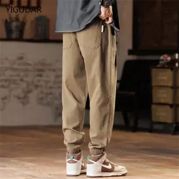 Брюки мужские в стиле хип-хоп, размеры до колена