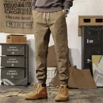 Брюки мужские в стиле хип-хоп, размеры до колена