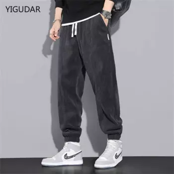 Брюки мужские в стиле хип-хоп, размеры до колена