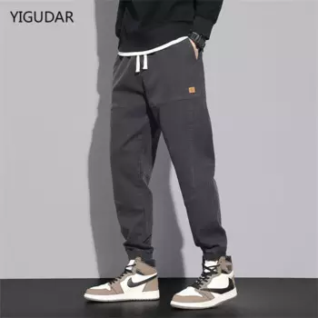 Брюки мужские в стиле хип-хоп, размеры до колена