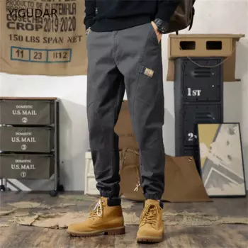 Брюки мужские в стиле хип-хоп, размеры до колена