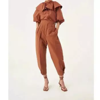 Брюки с широкими штанинами Ramie