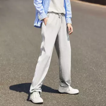 Брюки Semir мужские зимние повседневные, свободные и удобные однотонные спортивные модные бархатные вязаные штаны для пар, 2022
