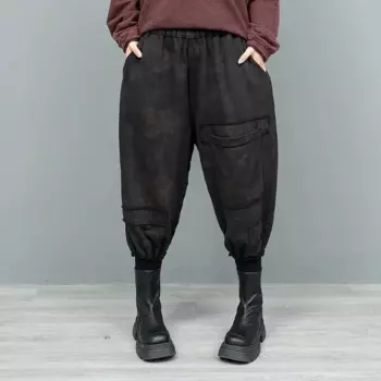 Брюки-султанки женские х/б, на осень, LX2474