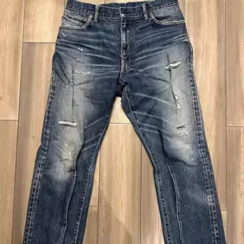 Брюки VISVIM WMV JOURNEYMAN 22SS Разрушенные Джинсы второго поколения