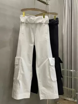 Брюки женские повседневные из хлопка, 2 цвета