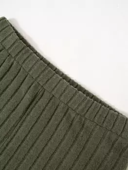 Брюки женские расклешенные с поясом на резинке