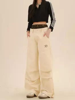 Брюки женские с леопардовым принтом, осень 2024