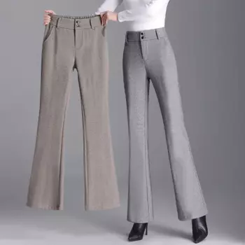 Брюки женские шерстяные с высокой талией, BPAN6363