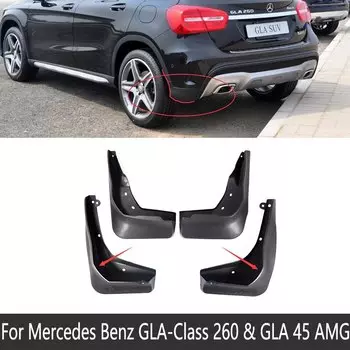 Брызговик для Mercedes Benz GLA Class X156 2014 ~ 2019 180 200 220 250 260 45 AMG, брызговик на крыло, аксессуары для брызговиков