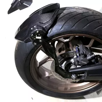 Брызговик из настоящего углеродного волокна с серыми кронштейнами для Honda CBR650R CB650R 2019-2020