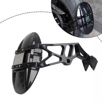 Брызговик заднего брызговика мотоцикла из углеродного волокна с кронштейном для KAWASAKI Z1000 Z1000SX 2014 2015 2016 2017 2018 2019 2020