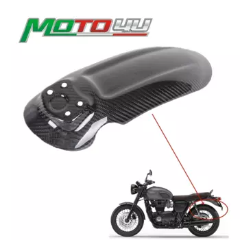 Брызговик задний из углеродного волокна для Triumph T120 100%, мотоциклетное крепление, брызговик, защитный чехол, блеск, саржевое переплетение