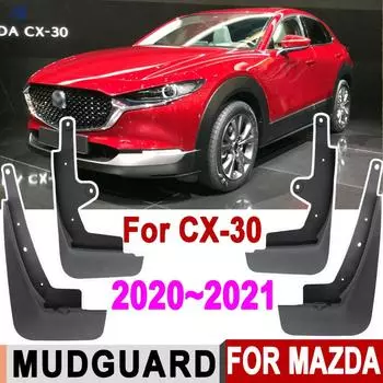Брызговики 4 шт./компл. для Mazda CX30 CX-30 2021 2020, брызговики, брызговики, передние и задние автомобильные аксессуары, запчасти для колеса