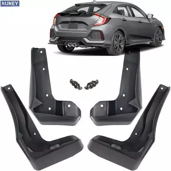Брызговики 5dr 2016 - 2021 для хэтчбека Honda Civic, 4 шт.
