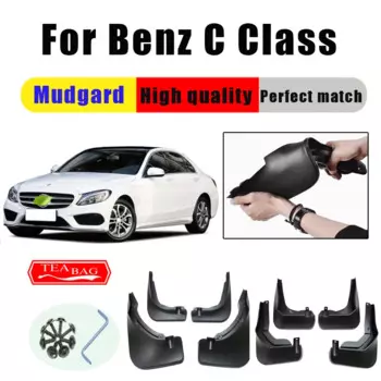 Брызговики для Benz C Class W205 C180 C200 C260 C300 2015 ~ 2021, брызговики, кранцы, автомобильные аксессуары, автостайлинг 2013-2020, 4 шт.