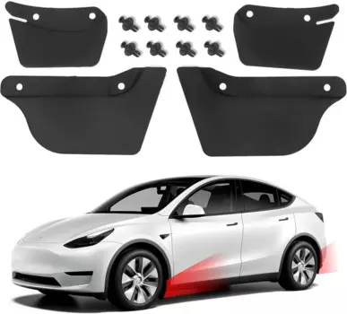Брызговики для Tesla Model 3 Tesla Model Y Fender, брызговик, защита автомобильных шин 4 шт. для модели Y, аксессуары, брызговик