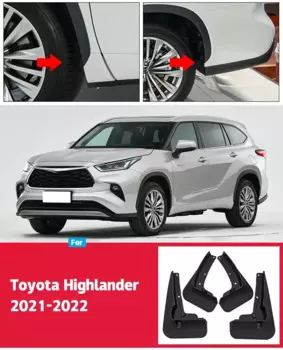 Брызговики для Toyota Highlander Kluger 2015-2022 2023 2024, грязеотталкивающие щитки, брызговики, передние и задние автомобильные аксессуары
