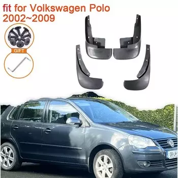 Брызговики для Volkswagen VW Polo 9N 2002 2003 2004 2005 2006 2007 2008 2009 Mk4, аксессуары, брызговики, брызговики, крыло