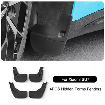 Брызговики для Xiaomi SU7 2024, автомобильные колеса, брызговики, мягкие брызговики, защита переднего и заднего крыла, защита из ТПЭ