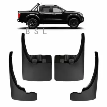 Брызговики передние и задние для Nissan NP300 Navara 2015 2016 2017 2018 (D23)