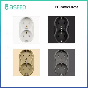 Двойные розетки BSEED EU белые/черные