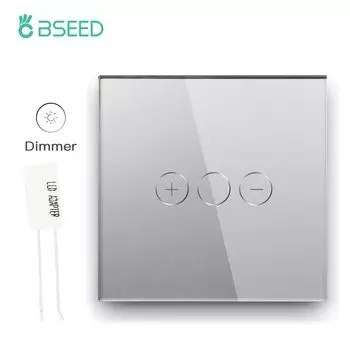 BSEED сенсорный диммер 1 Gang стекло