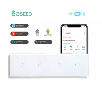 Механический настенный выключатель BSEED 1/2Gang 1Way Plus с USB-портами