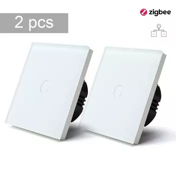 BSEED Умный выключатель света Zigbee 1 Gang 2 Way 2 шт.