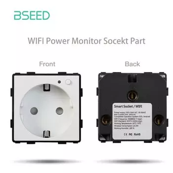 BSEED Wi-Fi электрические розетки с монитором мощности