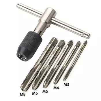 Фрезер-гаечный, ручной резьбонарезающий инструмент, фрезер M3 M4 M5 M6 M8, набор инструментов «сделай сам»