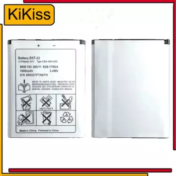 BST-33 аккумулятор для телефона Sony Ericsson BST33 W205 W300 W300i W302 W395 W595 W595a W610 W610i W660 W705 W705u 1000 мАч